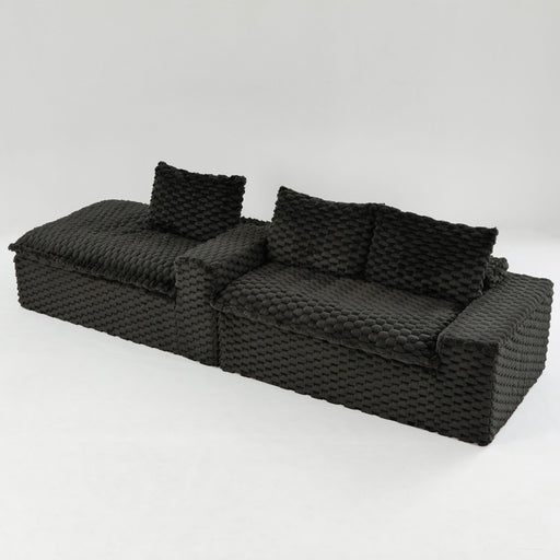 Modular Sofa, Convertible Twin Seat With Chaise Lounge Home Essentials