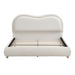 Upholstered Platform Bed Frame With Curved Headboard Home Essentials