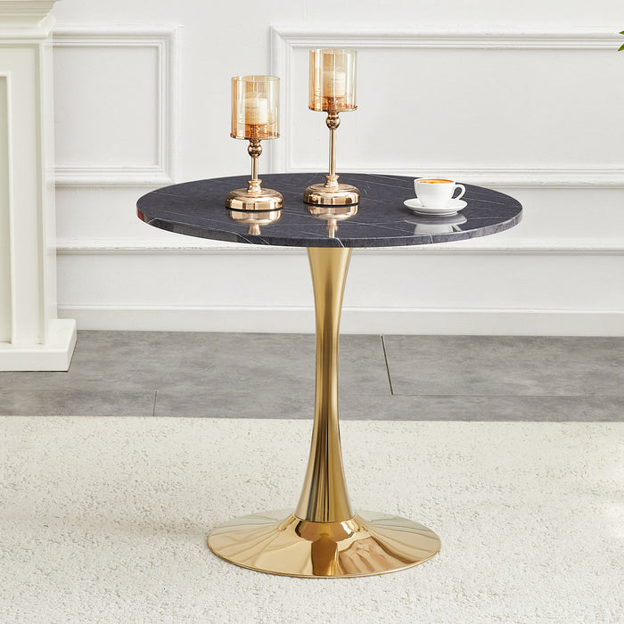 Round Dining Table & Thickened Top For Kitchen Home Essentials
