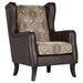 Brookridge - Wingback Accent Club Chair - Brown Furniture Max
