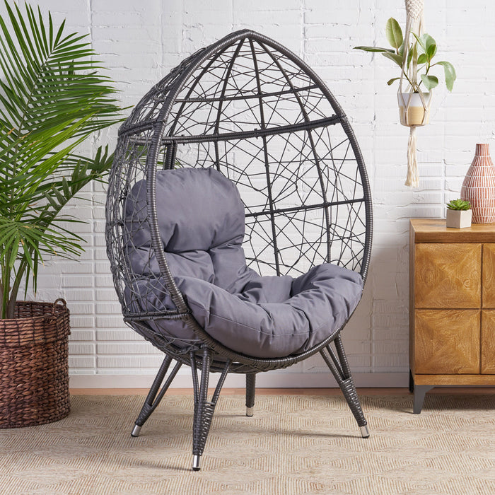 Gianni Teardrop Chair - Gray