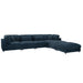 Upholstered Modular Sectional & Custom Configuration And Toss Pillows Home Essentials