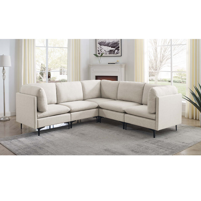 Upholstered Modular Sectional With Tall Legs Home Essentials