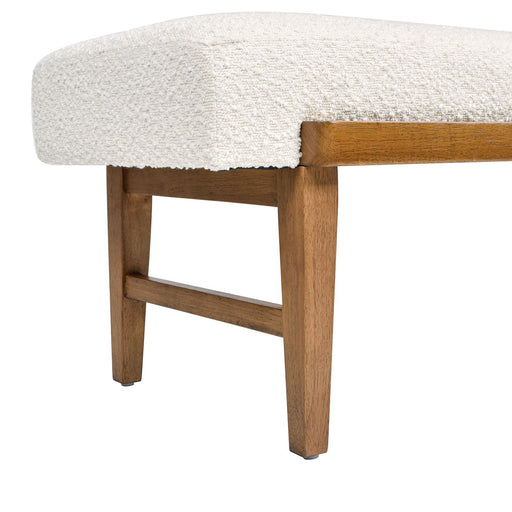 Billie - Modern Telephone Bench With Sliding Shelf - Ivory White Jennifer Taylor Home