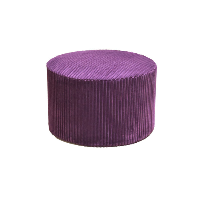 Full Compressed Ottoman - Purple Home Essentials