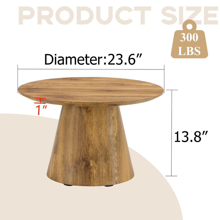 Circular Coffee Table With Adjustable Feet Home Essentials