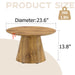 Circular Coffee Table With Adjustable Feet Home Essentials