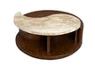 McPherson - Round Cocktail Table With Casters - Burnt Umber Magnussen Furniture