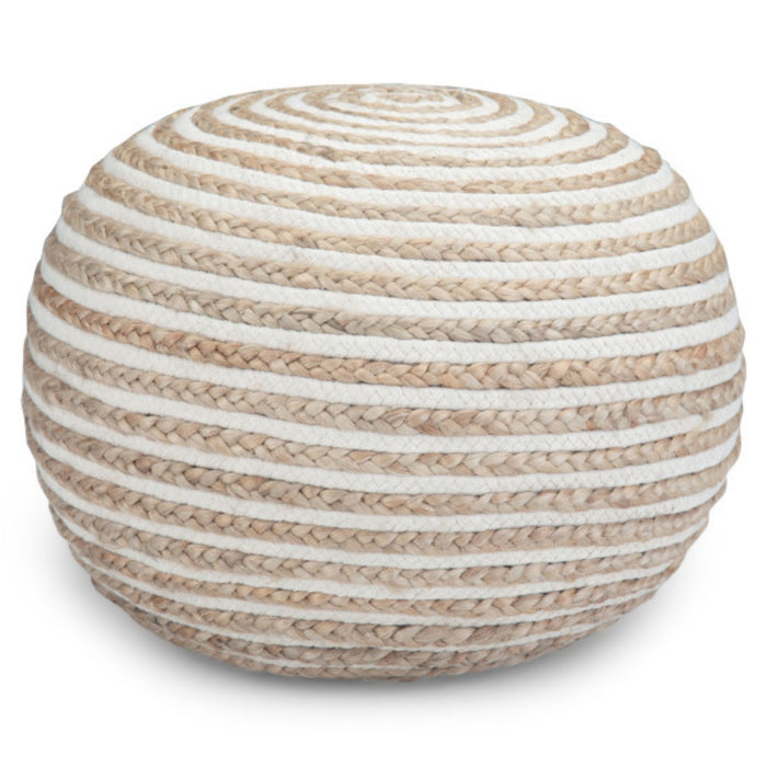 Yolanda - Round Pouf - Natural Simpli-Home