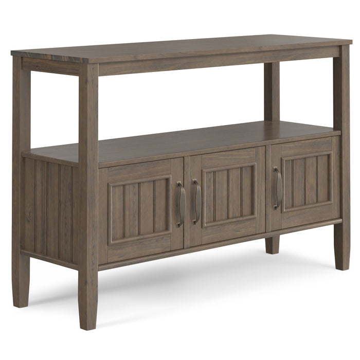 Lev - Console Table - Smoky Brown Simpli-Home