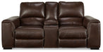 Alessandro - PWR REC Loveseat/Con/Adj HDRST - Walnut Signature Design by Ashley®