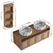 Bathroom Vanity & Art Sink And Storage Rack, Float Mounting Design Home Essentials
