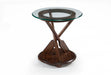 Beaufort - Round End Table Base - Dark Oak Magnussen Furniture
