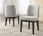 Burkhaus - Dining UPH Side Chair (Set of 2) - Beige / Dark Brown Signature Design by Ashley®
