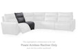 ModZ - Power Armless Recliner With Adjustable Headrest - Blue Benchcraft®