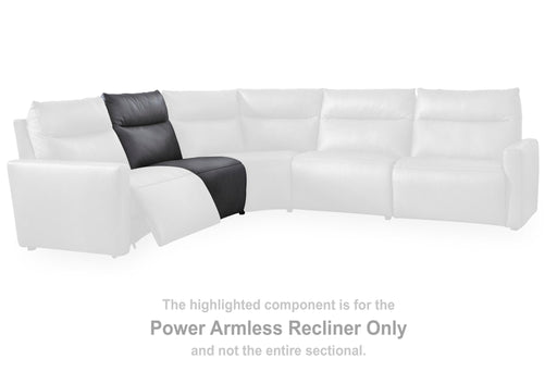 ModZ - Power Armless Recliner With Adjustable Headrest - Blue Benchcraft®