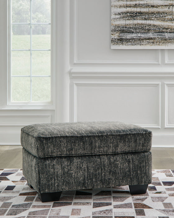 Lonoke - Ottoman - Gunmetal Signature Design by Ashley®