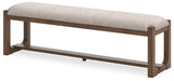 Cabalynn - Large Uph Dining Room Bench - Oatmeal / Light Brown Signature Design by Ashley®