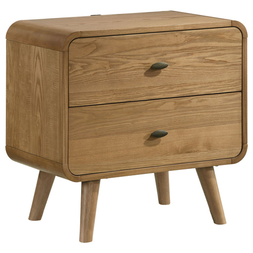 Winston - 2 Drawer Nightstand - Ash Brown Furniture Max