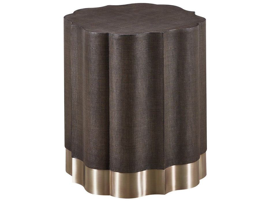 Fenwick - Embossed End Table - Dark Brown Universal Furniture