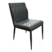 Cargo - Chair - Gray Synthetic Leather & Gunmetal ACME