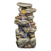 Stacked Rock Waterfall Fountain With LED Lights For Garden - Gray Daily Nest