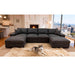 Sectional Sofa With 2 Ottomans And Toss Pillows Home Essentials