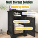 Farmhouse Nightstand, Charging Station & Storage Home Essentials
