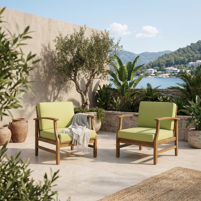 Perla - Contemporary Club Chair With Water Resistant Cushionі Noble House