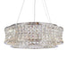 Michael Amini Lighting - Galaxy 24" Round LED Crystal Chandelier - Chrome Michael Amini
