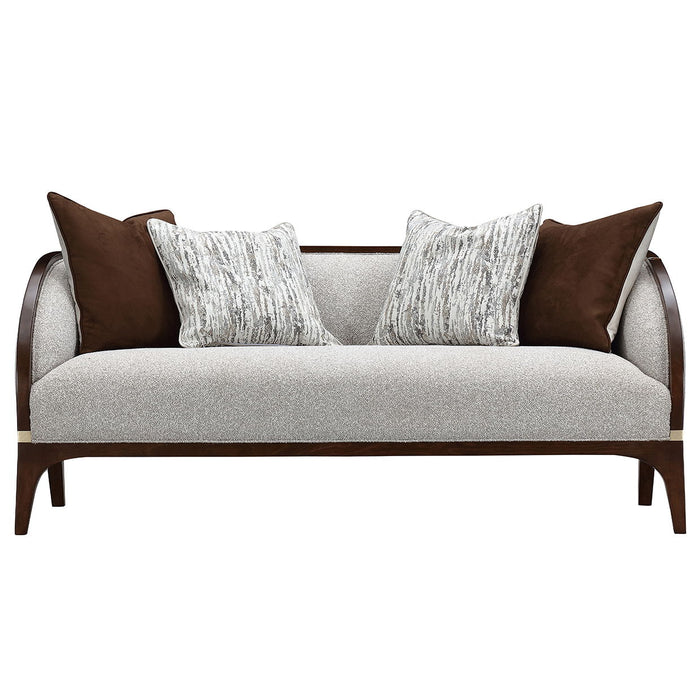 Houston - Loveseat - Pebble / Walnut