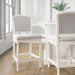 Stool With Upholstered Seat And Back Home Essentials