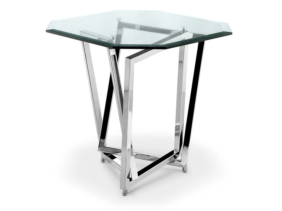 Lenox Square - Octagonal End Table Base - Chrome Magnussen Furniture