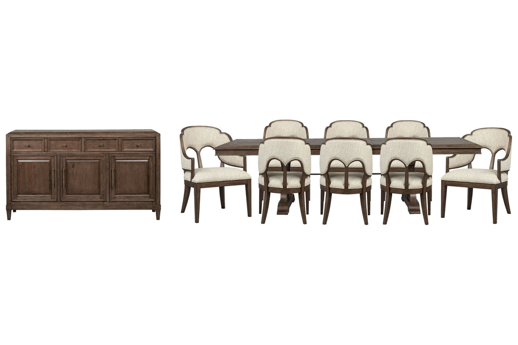 Jubilee - Extendable Trestle Dining Table Set Magnussen Furniture