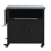 Foldable Outdoor Prep Station BBQ Cart With Trash Rack Hearth and Haven