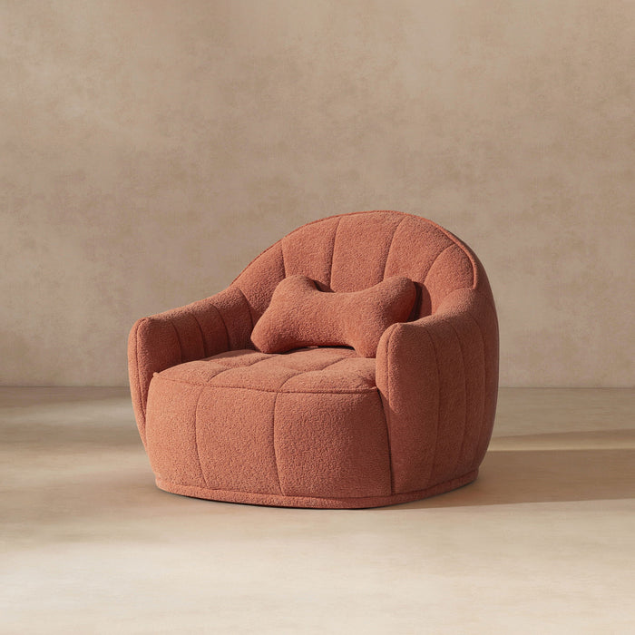 Louie - Dog Sofa Bed With Bone Pillow - Orange Jennifer Taylor Home
