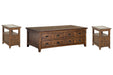 Bay Creek - Lift Top Storage Cocktail Table Set Magnussen Furniture
