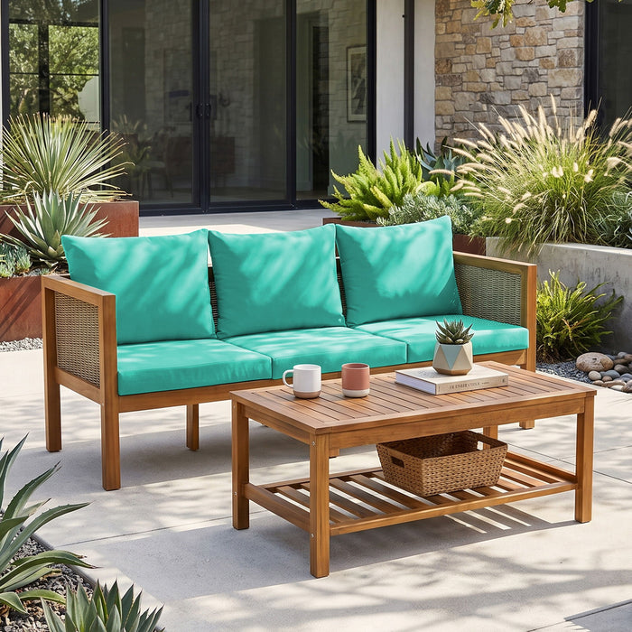 Patio Set Outdoor With Coffee Table And Cushions Hearth and Haven