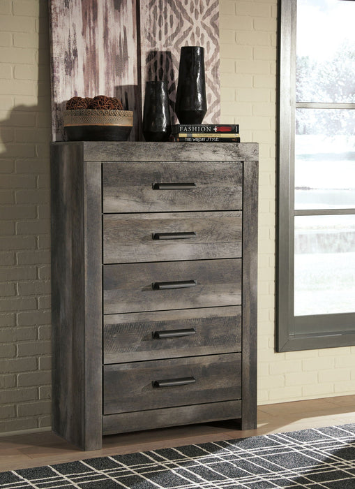 Wynnlow - Five Drawer Chest - Gray Signature Design by Ashley®