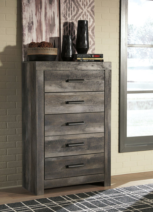 Wynnlow - Five Drawer Chest - Gray Signature Design by Ashley®