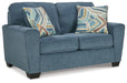 Cashton - Loveseat - Blue Signature Design by Ashley®
