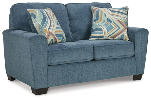 Cashton - Loveseat - Blue Signature Design by Ashley®