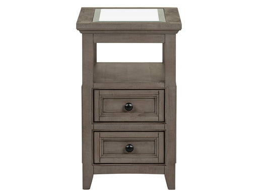 Paxton Place - Chairside End Table - Dovetail Gray Magnussen Furniture