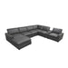 Large Seating Modular Upholstered Sectional Home Essentials