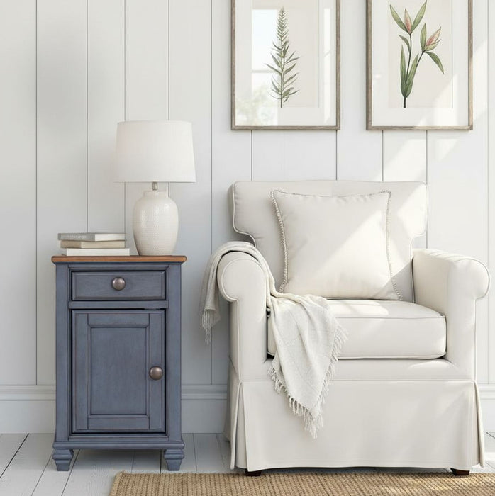 Americana - Chairside Table - Blue Home Essentials