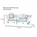 3 Person Sofa With Deep Seat, Tufted Backrest Home Essentials
