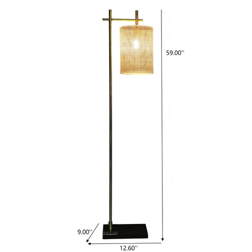 Brizo - Tall Corner Floor Lamp - Gold Ashcroft Furniture