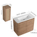 Freestanding Bathroom Vanity With Sink And 2 Soft Close Doors Home Essentials
