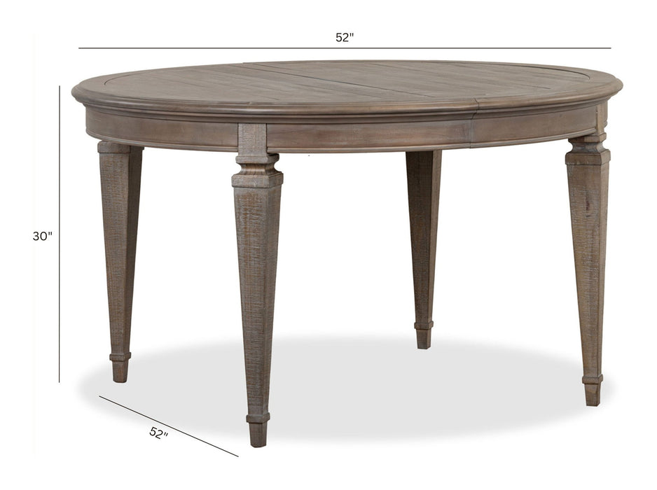 Lancaster - Round Dining Table - Dovetail Gray Magnussen Furniture