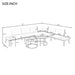 Modern Outdoor Sectional Sofa Set With Nesting Coffee Tables Hearth and Haven